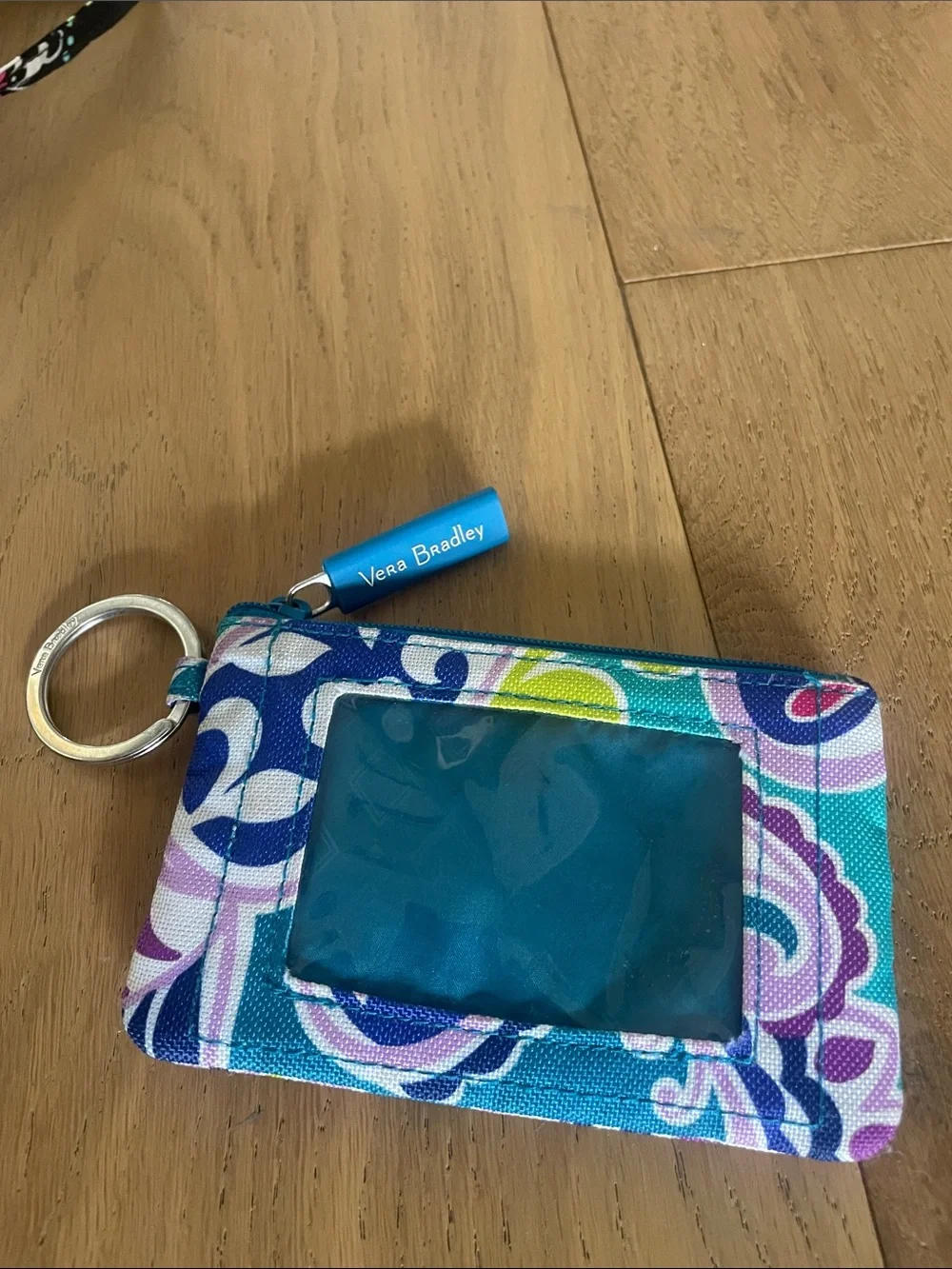 Vera Bradley Quilted Paisley Crossbody Wallet with Key Pouch - Picture 2 of 5